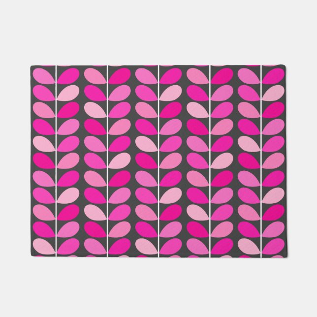 Tapete Folhas Dinamarquesas de meio século, Rosa de Fuchs (Frente)