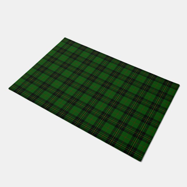 Tapete Forbes tartan green xadrez preta (Inclinado)