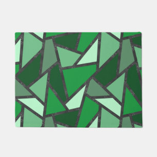 Tapete Formas de vidro coloração verde