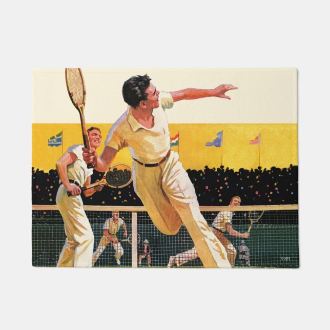 Tapete Fósforo do tênis dos dobros (Frente)