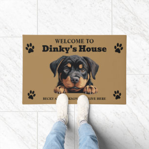 Tapete Foto de Cachorro Rottweiler Fofo