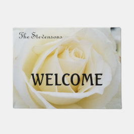 Tapete Foto de Fechamento da Rosa Branca Pristine