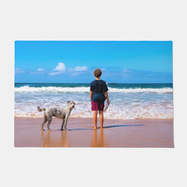 Tapete Foto Personalizada - Seu Próprio Design - Eu Amo M (Frente)