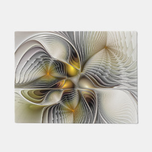 Tapete Fractal Abstrato 3D De Illusão Óptica Com Profundi