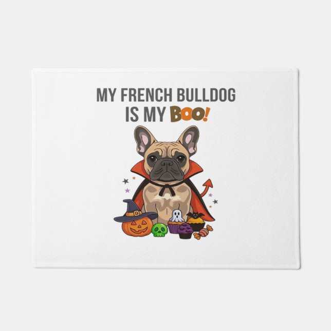 Tapete Francês Buldogue Halloween Costume My French Bulld (Frente)