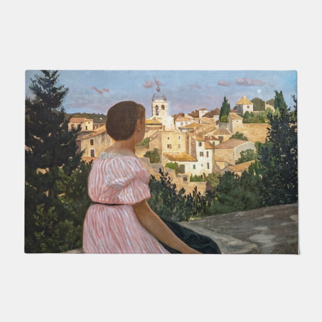 Tapete Frederic Bazille - O Vestido Rosa (Frente)