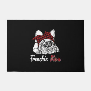 Tapete frenchie mãe   buldogue francês com xadrez verme