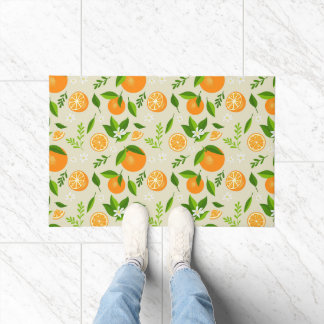 Tapete Fresh oranges with flowers and leaves