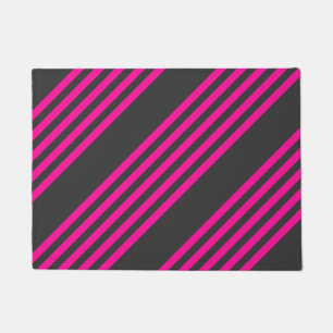 Tapete Fuchsia e carvão de cinco faixas