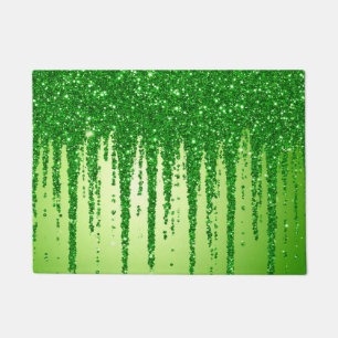 Tapete Fundo de gotejamento com brilho verde