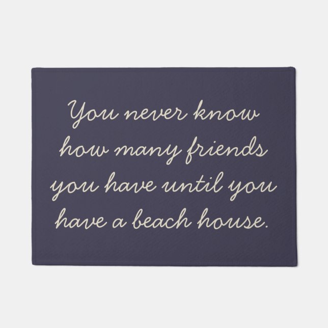 Tapete Funny Beach House Friend Humor Saying Navy (Frente)