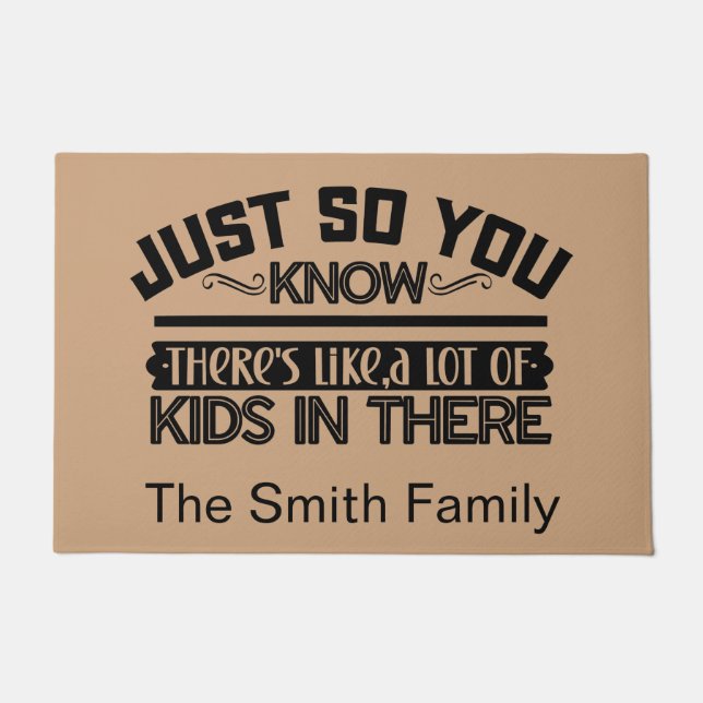 Tapete Funny Personalized Welcome Doormat  (Frente)