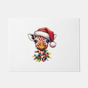 Tapete Funny Retro Giraffe Lover Papais noeis de Natal Li