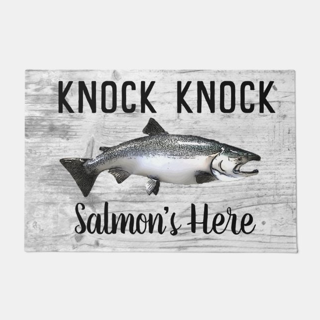 Tapete Funny Salmon Pun Knock (Frente)
