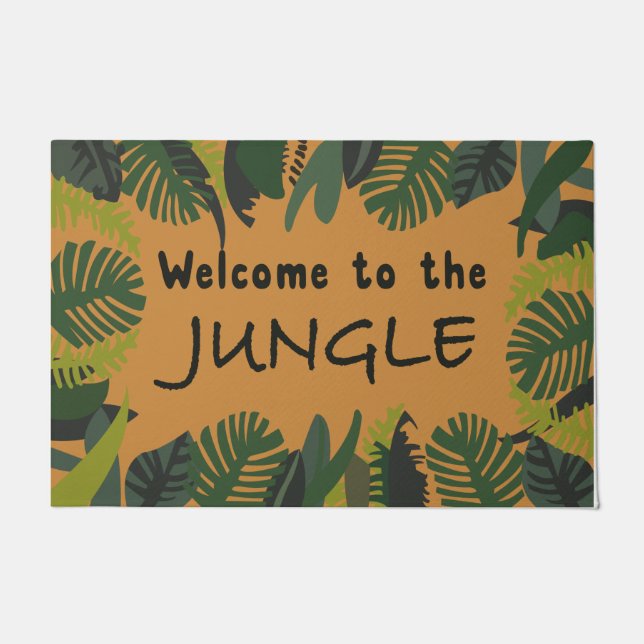Tapete Funny Welcome To The Jungle Mat, Tropical   (Frente)