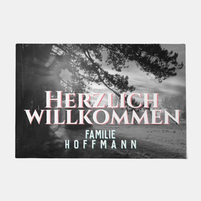 Tapete Fußmatte mit Ihrem Foto und personalisiertem Text (Frente)