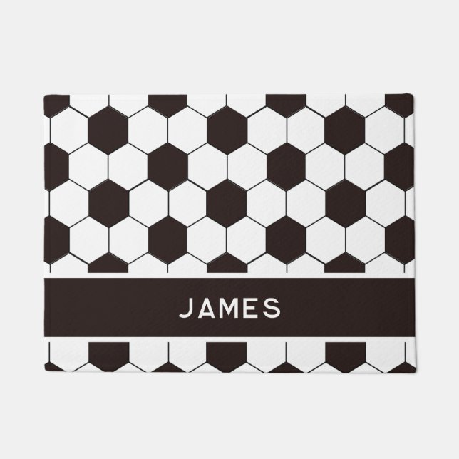 Tapete Futebol infantil Padrão de futebol Aniversário do  (Frente)