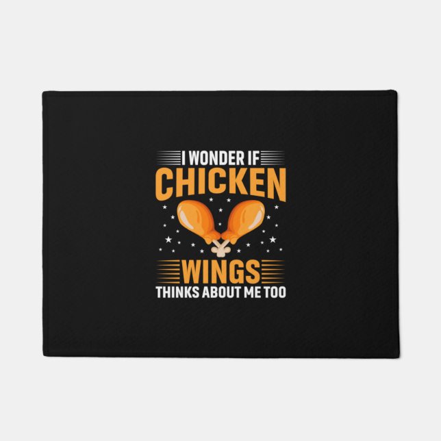 Tapete Galinha de Arte Chicken Wing (Frente)