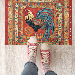 Tapete Galo Whimsical Mat/ Door Mat de 24" x 36"