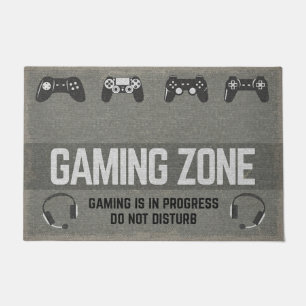 Tapete Gamer Zone Mat, Gaming Zone Decor Gamer Doormat