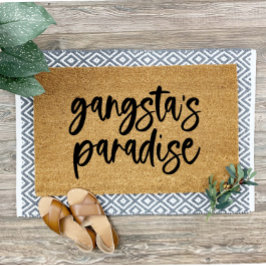 Tapete Gangsta's Paradise Engraçada Mat Doormat