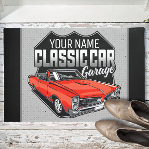 Tapete Garagem Clássica Convertível 1966 Personalizada