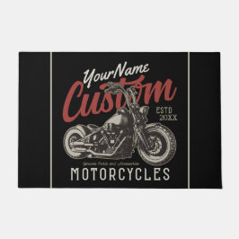 Tapete Garagem Personalizada do Biker Cruiser de Motocicl