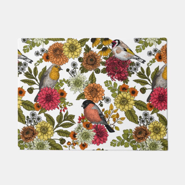 Tapete Garden birds and flowers 1 (Frente)