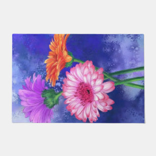 Tapete Garganta Gerberas de Três Cores - Desenho de Arte