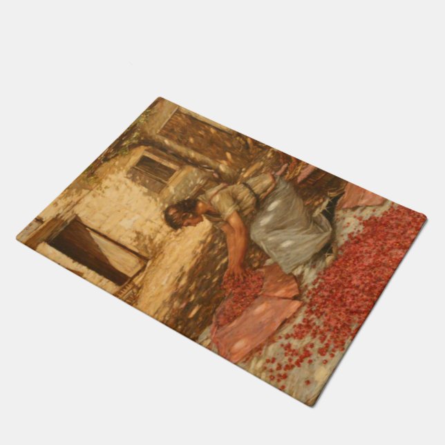 Tapete Garota Fazendo Cerejas na Provença (França) (Inclinado)