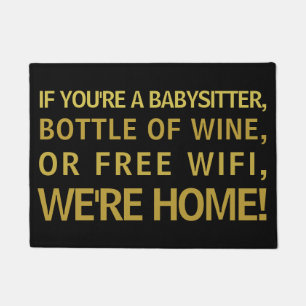 Tapete Garrafa da baby-sitter do vinho Wifi livre nós