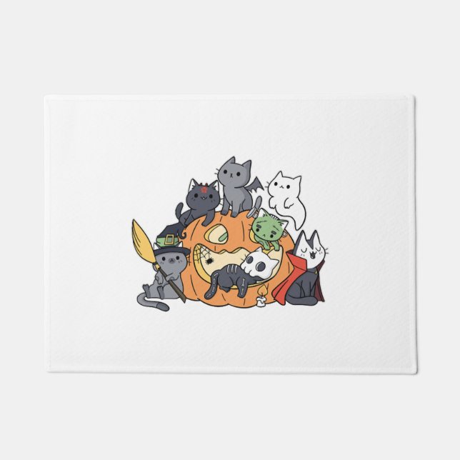 Tapete Gatinhos de Gatos Halloween (Frente)