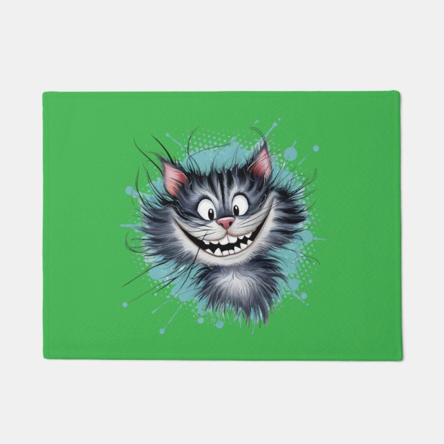 Tapete Gato com sorriso. (Frente)