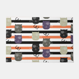 Tapete Gato Cugado Whimiscal Halloween com punções