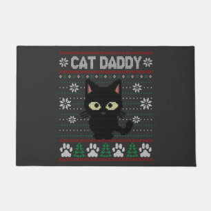 Tapete Gato de Gato Pai de Natal Feio Gato de Gato de Gat