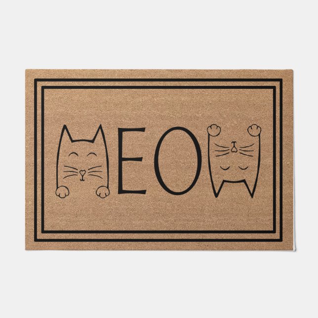 Tapete Gato De Miau, Gato Engraçado (Frente)
