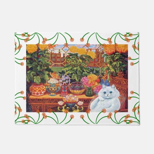 Tapete Gato do botânico de Wain do vintage (Frente)