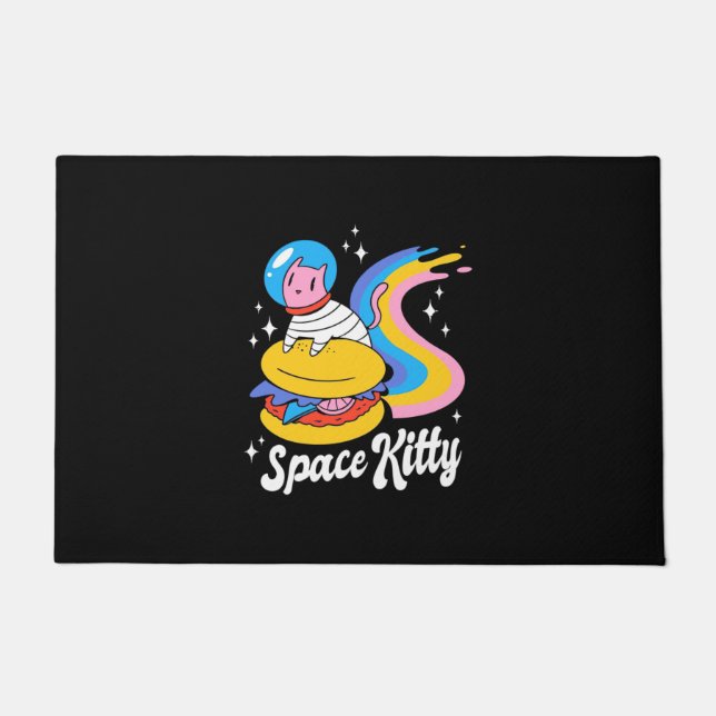 Tapete Gato do Espaço Astronauta (Frente)