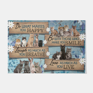 Tapete Gato Doormat, Animais Engraçados Bem-Vindo Mat