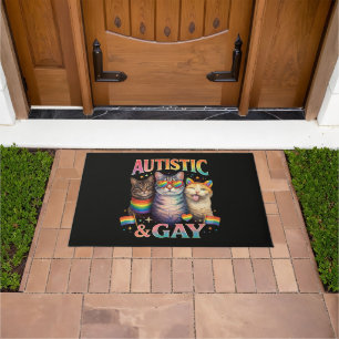 Tapete Gato Engraçado Autista e Gay