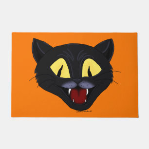 Tapete Gato Preto de Halloween