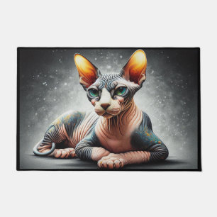 Tapete Gato Sphynx Realista, Gato Sphynx Sem Cabelo