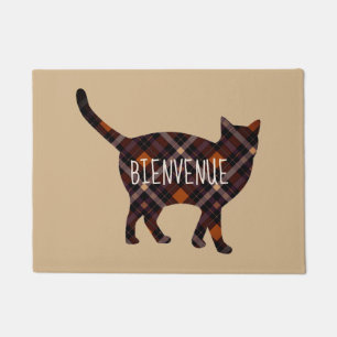 Tapete Gato xadrez adorável - Bienvenue