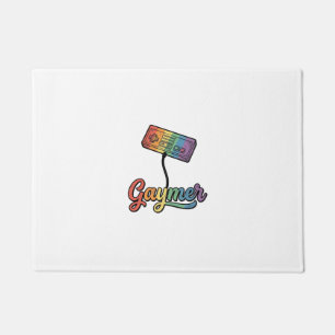 Tapete Gaymer Arco-íris Gamer Camisa Vetorial Design_1