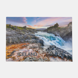 Tapete Geitafoss Waterfall, Islândia