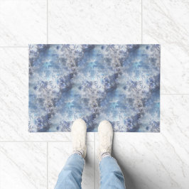 Tapete Gelo e neve texturizados Padrão Azul de Natal