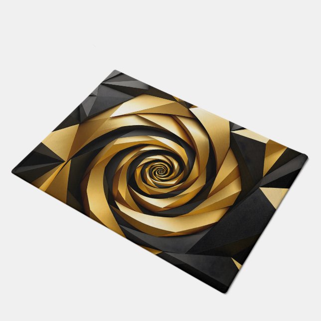 Tapete Geometria Espiral do ouro (Inclinado)