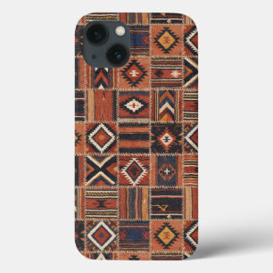 Tapete Geométrico Kilim Patchwork Rústico