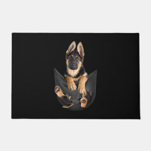 Tapete german shepherd No Sopro De Cachorro Engraçado De