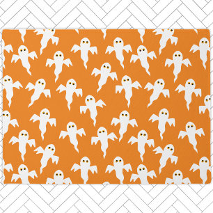 Tapete Ghost Laranja Bonito Halloween